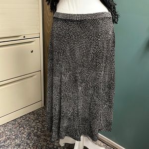 Talbots black and white skirt